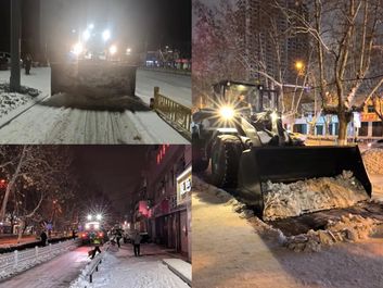 山推一路厚道 | 除雪铲冰，保障通畅！