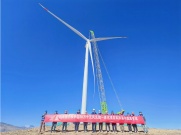 海拔5092米！中聯重科起重機成功吊裝又一世界級風電項目首台風機