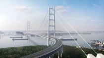 全球最大塔机傲立狮子洋大桥，中联重科“小绿军团”会师世界级工程！