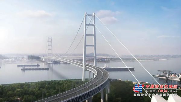 全球最大塔机傲立狮子洋大桥，中联重科“小绿军团”会师世界级工程！