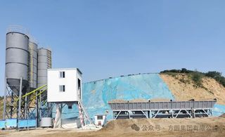 方圆HZS75型搅拌站助力呼伦贝尔水利建设