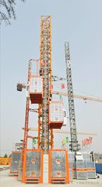 方圆SC200/200型变频施工升降机再次出口刚果