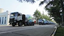 驭风而行，中集车辆15台新能源搅拌车驶入湖北，绘就荆楚生态长卷