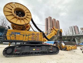 极限空间秀实力!徐工低净空双轮铣助建武汉地铁！