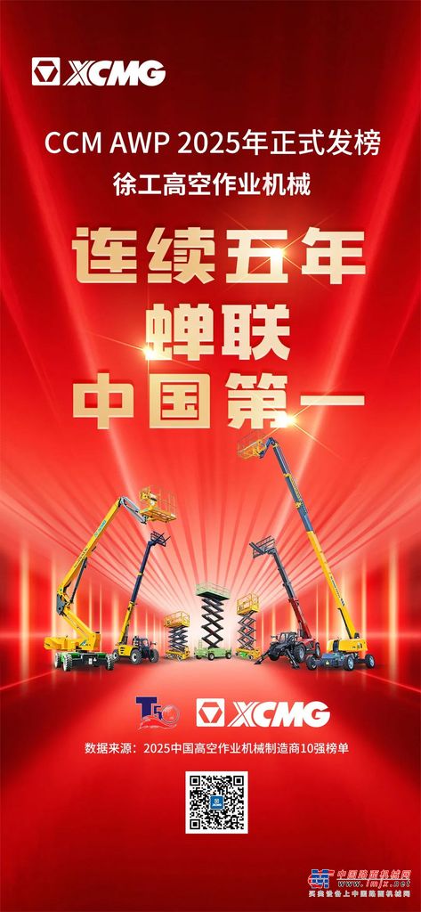 Reach New Heights！徐工高空作业机械蝉联第一