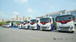 目的地：大西北！100台徐工新能源重卡满电启程