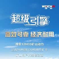 为矿山而生｜潍柴12M33矿山动力，坚固可靠 经济耐用