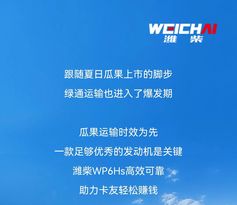 如何实现绿通自由？有潍柴WP6Hs就够了！