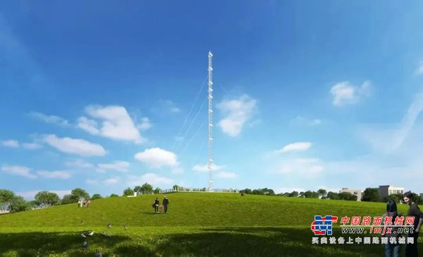 205米！柳工江汉登高梯助建湖南首座高梯度气象观测塔