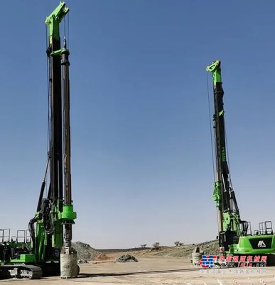 卡特底盘筑根基 高效施工庆五载┃泰信机械电建五周年之际，多台卡底钻机助力沙特电网机械化高效施工