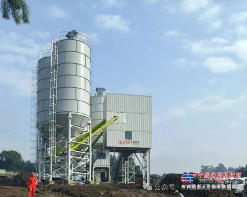 【奔赴海外】方圆HZS180型箱式搅拌站落户埃塞俄比亚