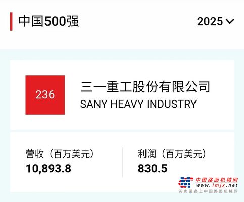 《财富》中国500强发布，三一重工连续16年上榜！