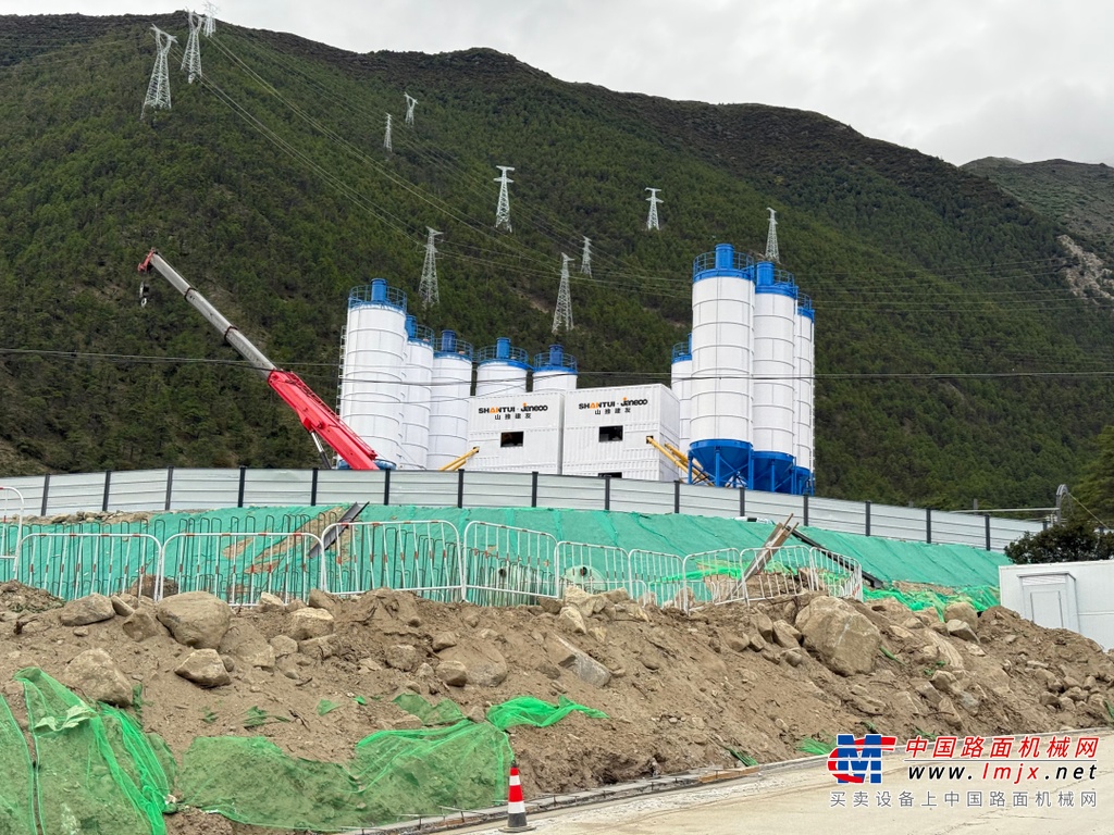 山推混凝土一体化服务雅鲁藏布江下游水电项目建设