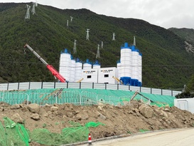 山推混凝土一体化服务雅鲁藏布江下游水电项目建设