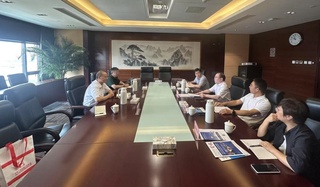 吴培国秘书长一行赴中国中铁进行工作交流